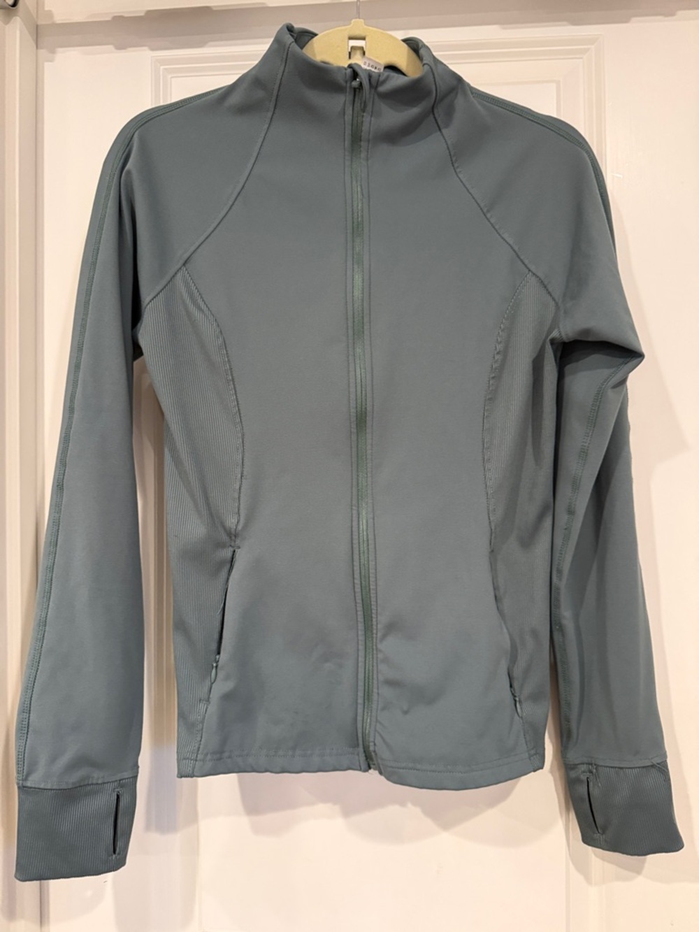 90 Degree By Reflex Slate Blue Full-Zip Athletic Jacket
